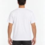 Ανδρικό λευκό T-shirt, πίσω όψη